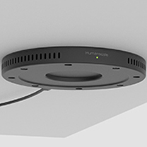 NeatCharge, chargeur sans fil sous le bureau avec autocollant gris et capteur d’alignement, noir