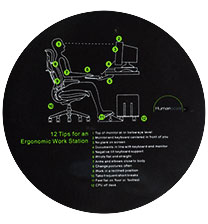 Tapis de souris Ergo Tips de 9,5 pouces
