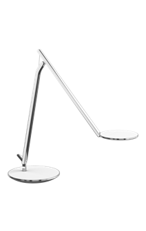 Lampe de bureau Infinity, base de bureau, blanc lin