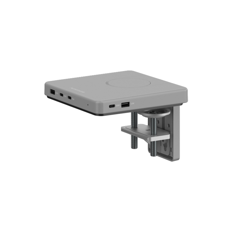 M/Connect 3, Station pivot M/Power, support à pince réglable, argentée