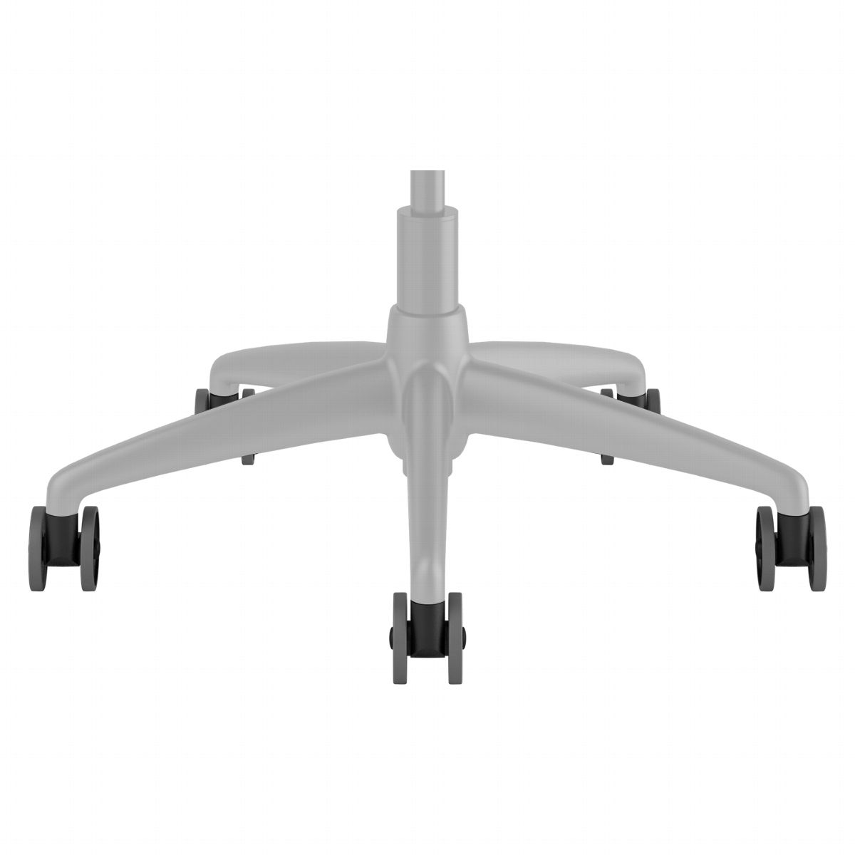 Roulettes de remplacement souples (noires)