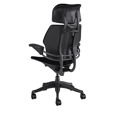 Chaise de travail Freedom avec appui-tête, Corde 4, Black Picture 3