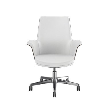 Chaise Summa avec dossier en bois de noyer et Frost- Maribo (cuir exempt de chrome) Picture 2