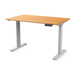 eFloat Go 2.0, plateau en bambou de 73,7 x 147,3 cm (29 x 58 po) et base argentée