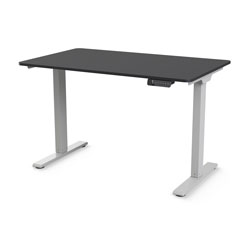eFloat Go 2.0, plateau laminé noir de 73,7 x 147,3 cm (29 x 58 po) et base argentée