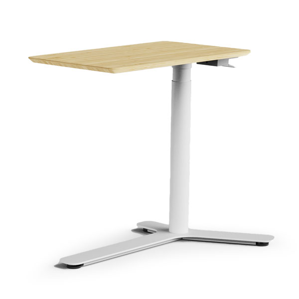 Float Mini, surface en bambou avec base couleur blanc nuage