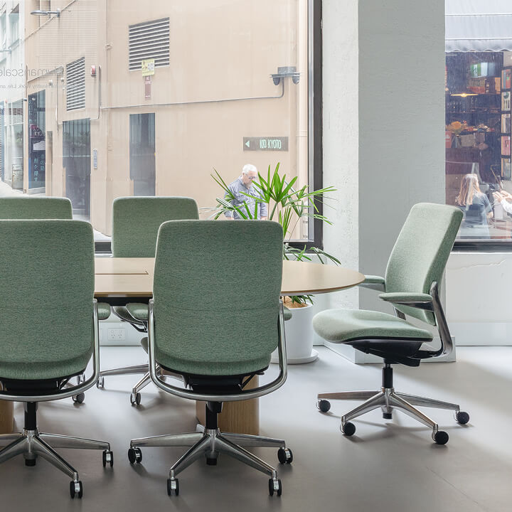 Smart Conference chairs in a conference room setting, representing Architect and Designer Gateway